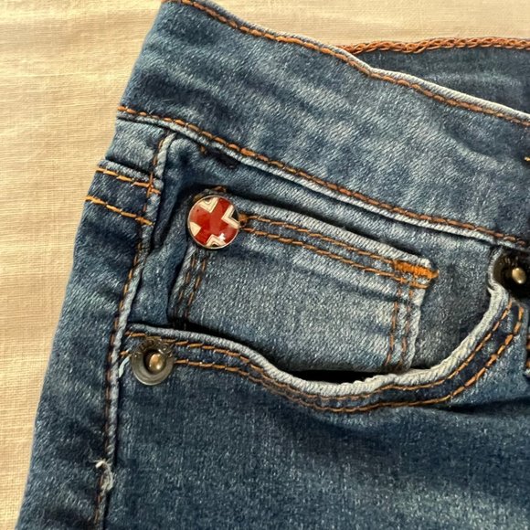 KIDS HUDSON JEANS blue vintage style skinny jeans Size 6X - Picture 5 of 7